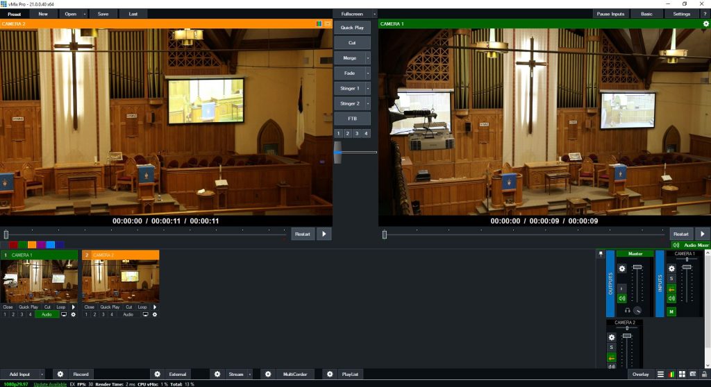 PTZ Camera Systems for Churches
