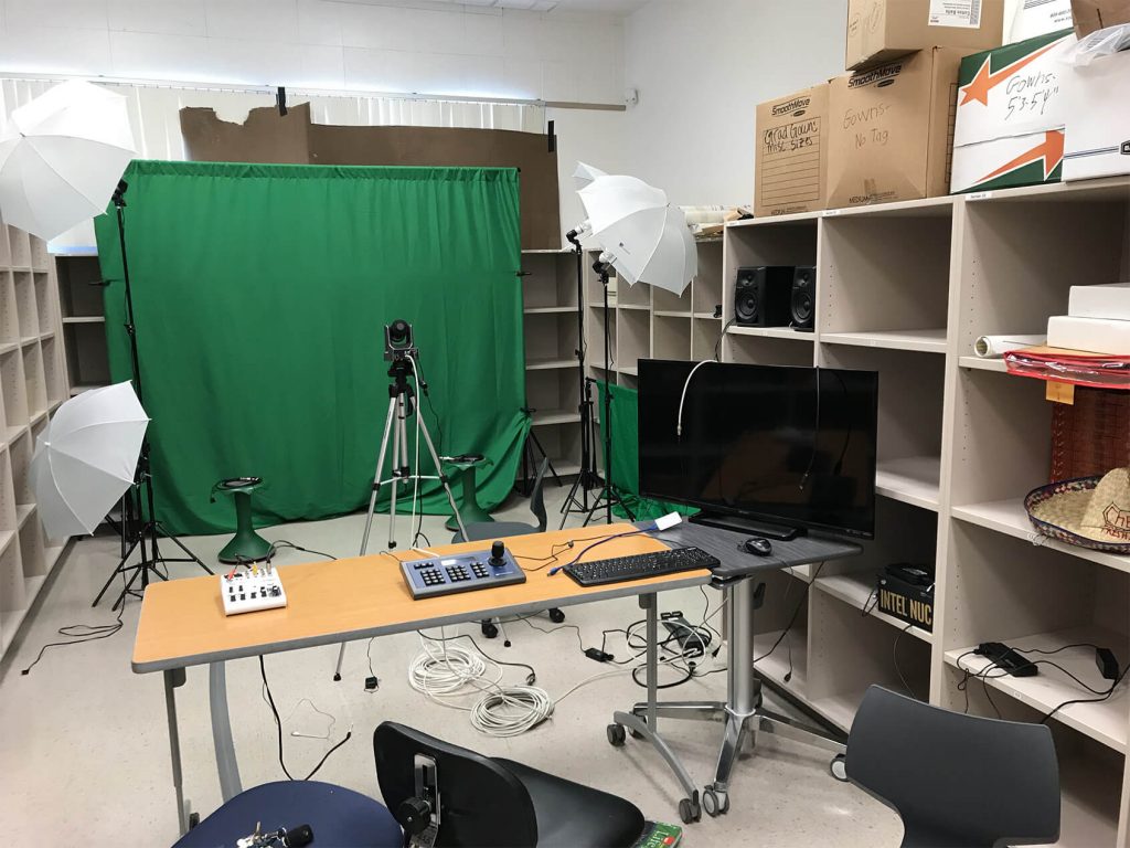 student camera operations set up