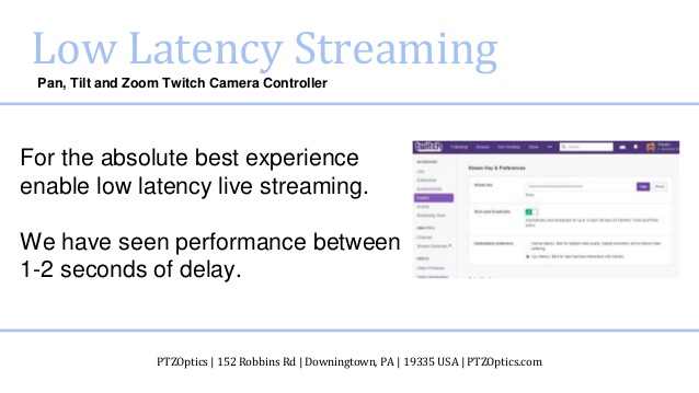 Twitch Ptzoptics