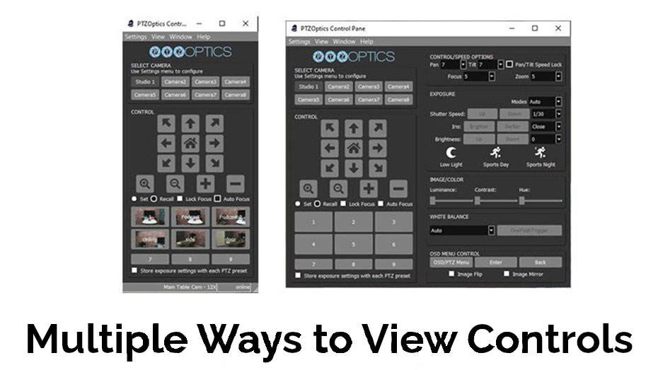 Multiple-PTZ-Control-options