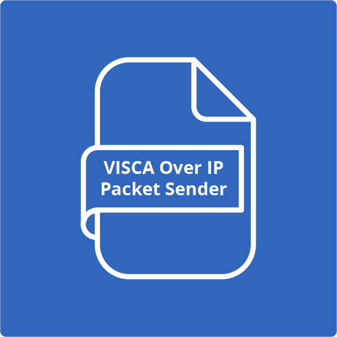 PTZOptics visca over IP packet sender