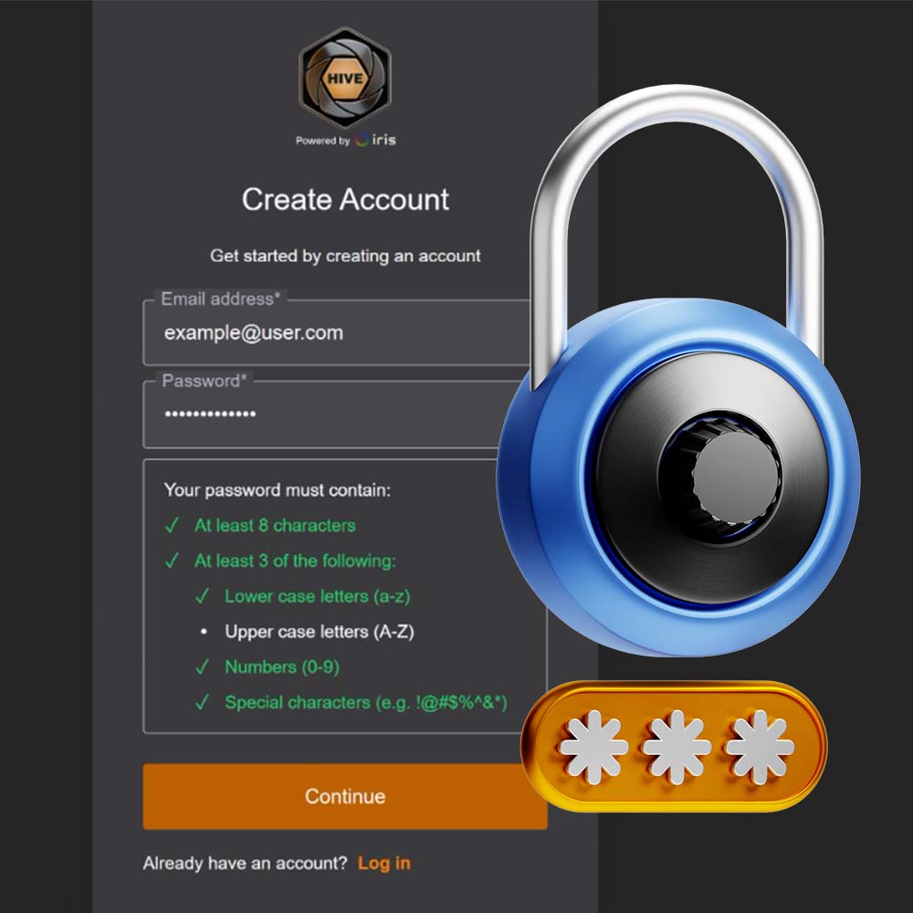 Securely create an account on Hive