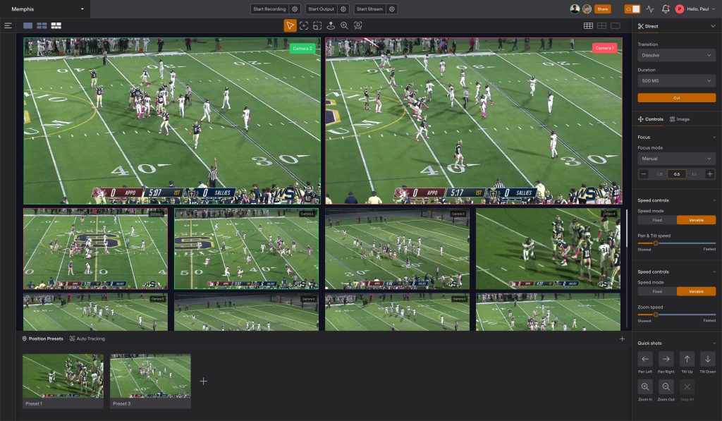 Remote Sports Production Software