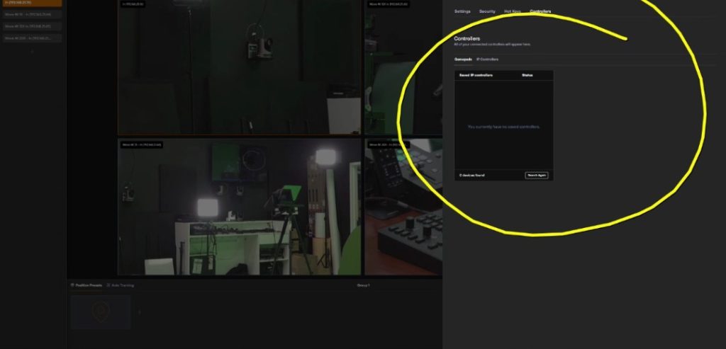 Joystick Controller Setup for Remote PTZ Cameras