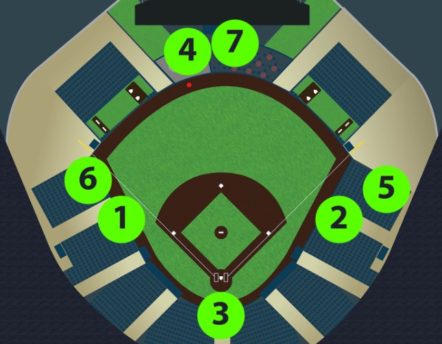 Baseball Camera Placements Web