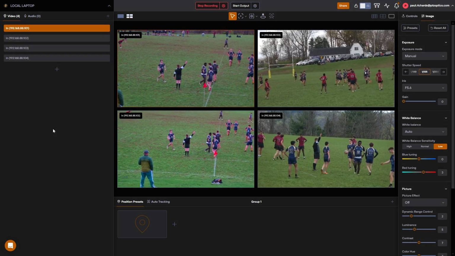 Rugby PTZOptics Rugby ptzoptics