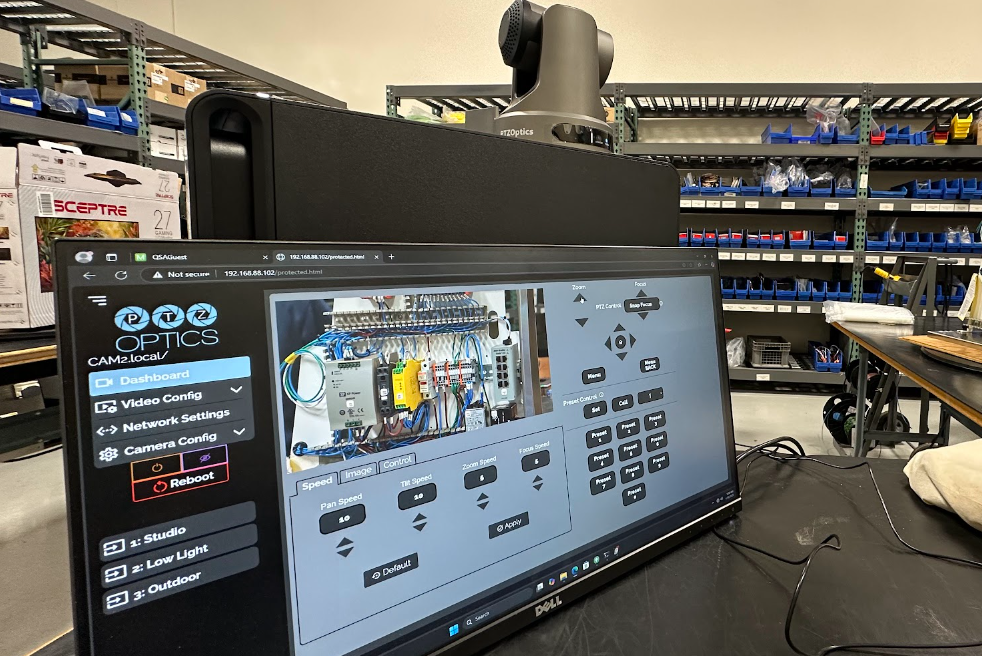 Industrial Manufacturing PTZOptics Comptuer Vision