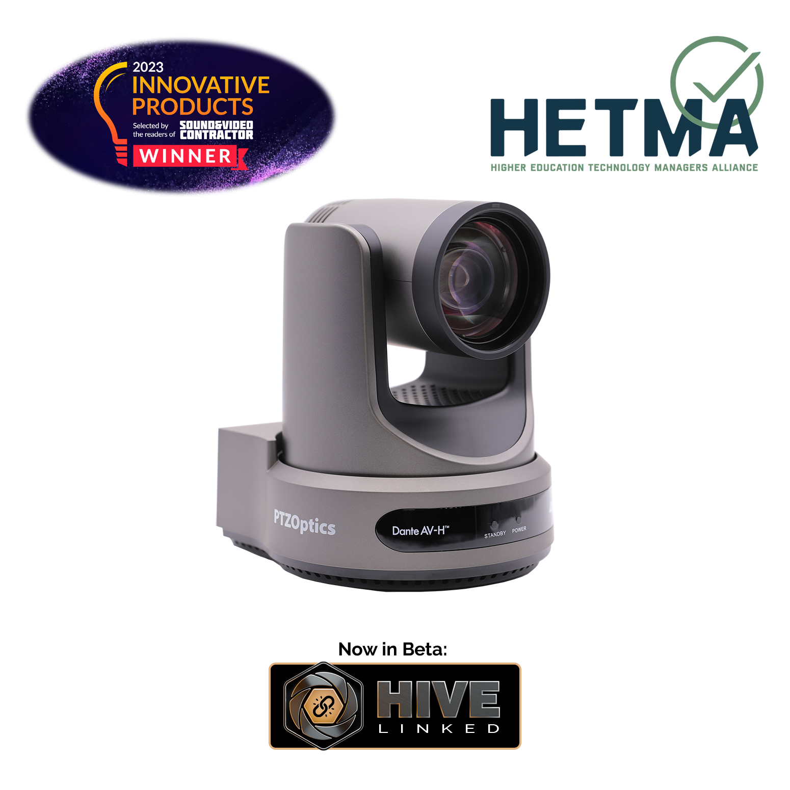 Link 4K hero image with award badges and Hive-Linked beta callout