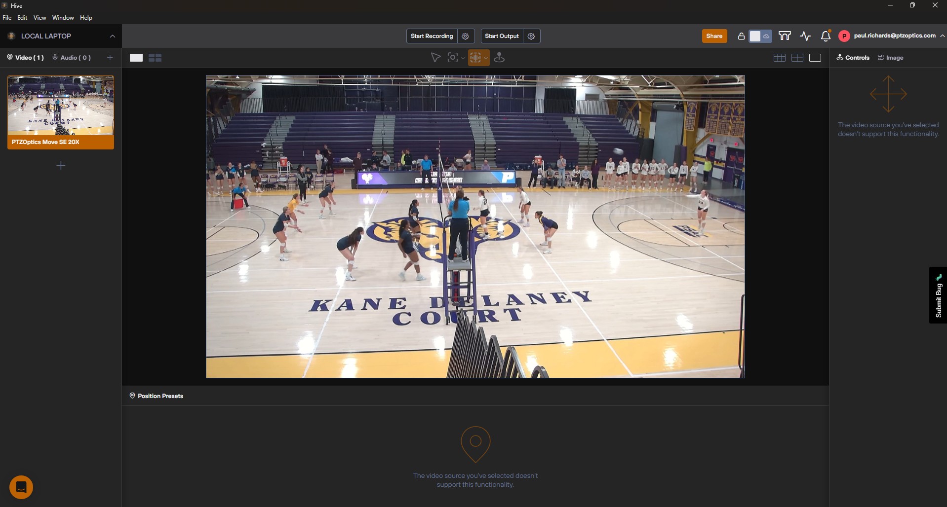 Remote Sports Production Camera